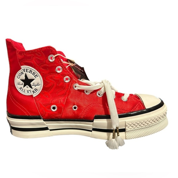 NWT Converse Chuck Taylor All Star 70 Plus High China New Year Red Satin RARE - Picture 4 of 15